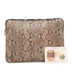 Ellie Los Angeles Animal Print Brown Laptop/ipad Sleeve Airpod Case/3 Piece Kit